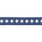 LaRibbons 2 1/2" Wired Ribbon | Natural Patriotic Blue Star | 10 Yard Spool